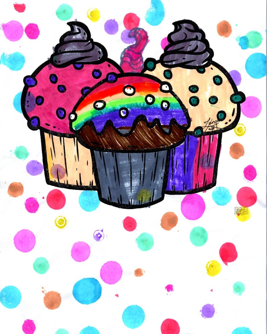 Colorful Cupcakes