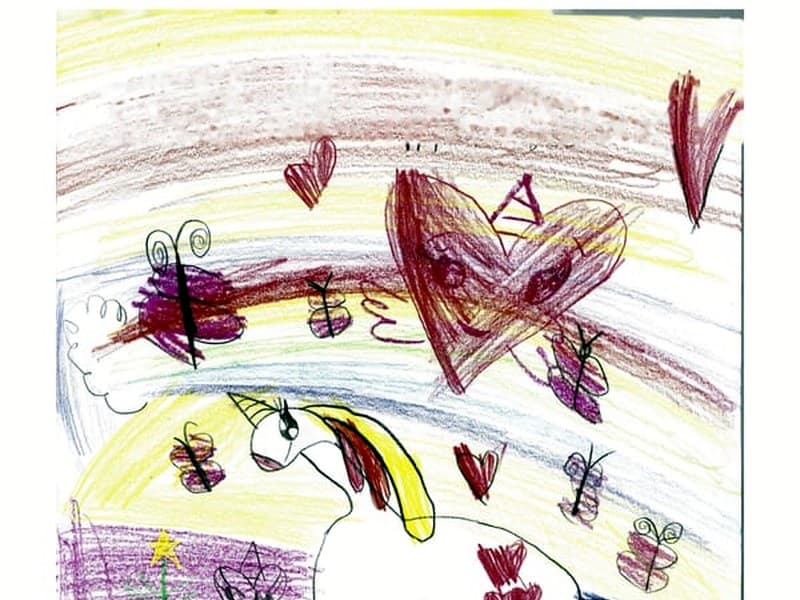 Unicorn with Butterflies